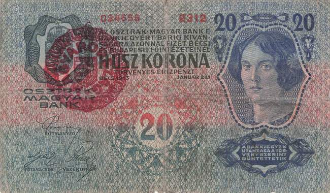 Ungarn p20 20 Korona 1920